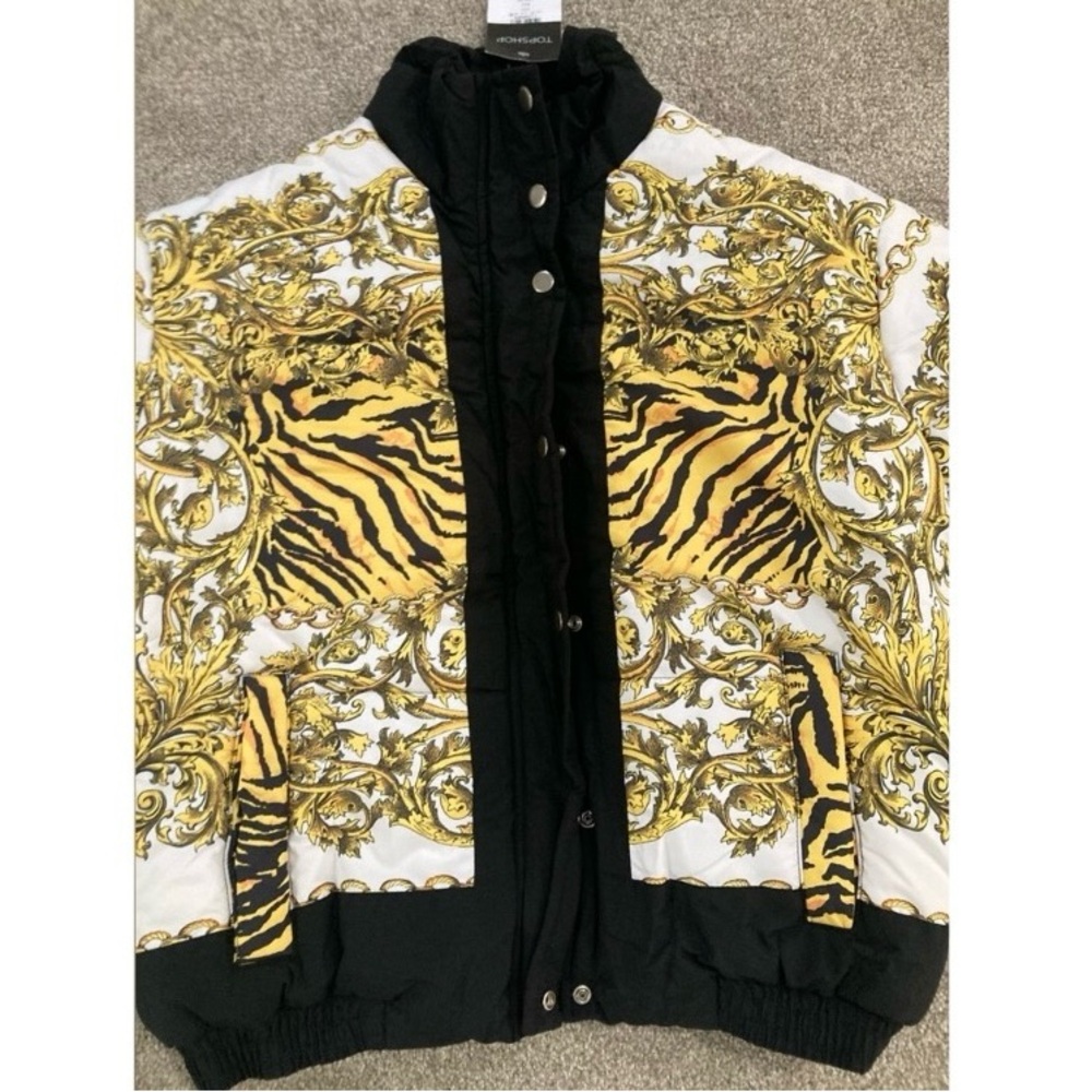 TOPSHOP ⚜️ Zebra Chain Puff Jacket - Picture 7 of 13